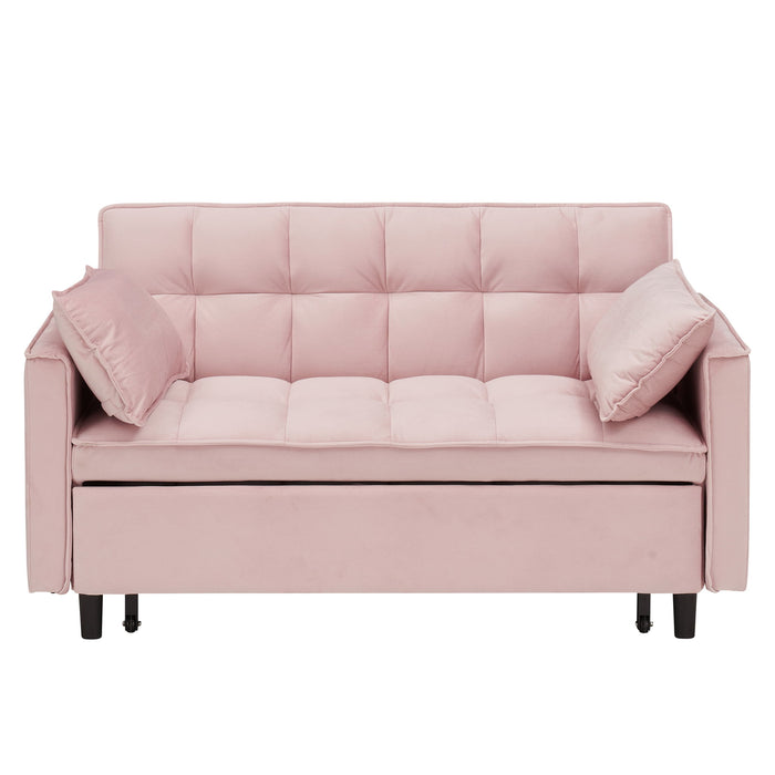 Sofa Bed With Pockets, 3 In 1 Convertible For Living Room