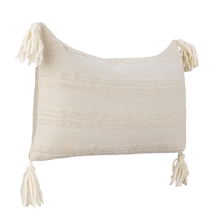 York - 26" x 26" Pillow - Natural / Ivory