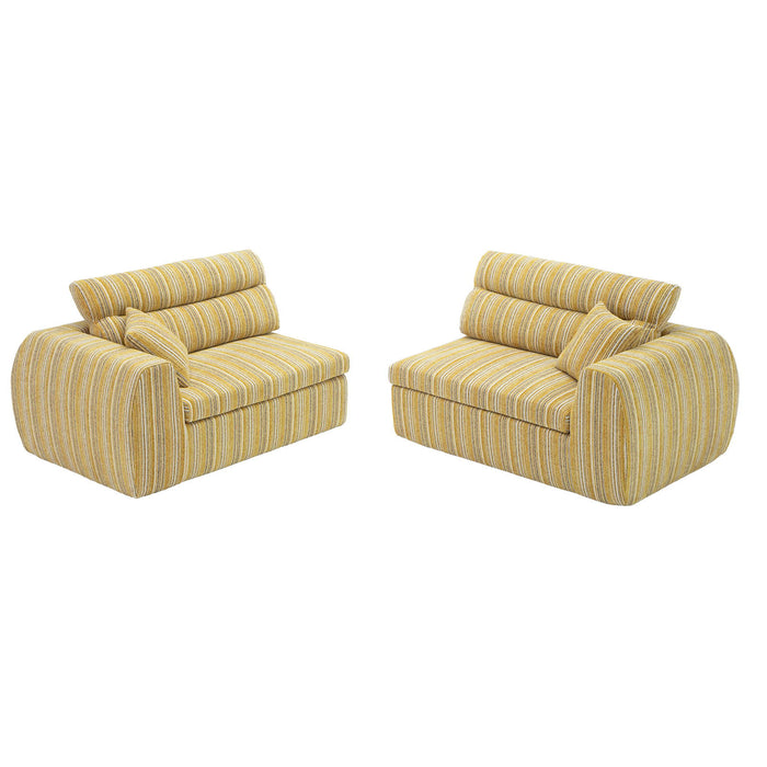 3 Seater, Couch With Throw Pillows For Living Room