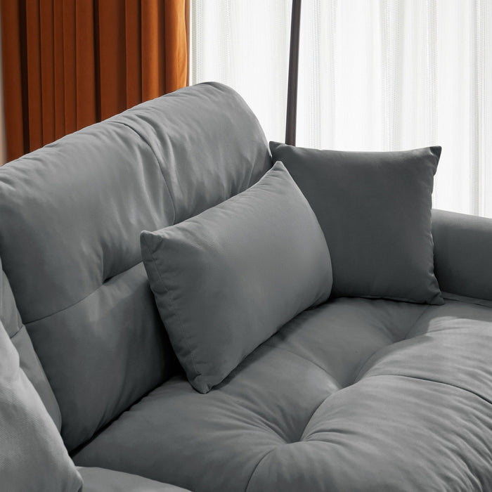 Super Comfort Oversized Modular Sectional Sofa, Deep Seat Convertible L Shaped Couch
