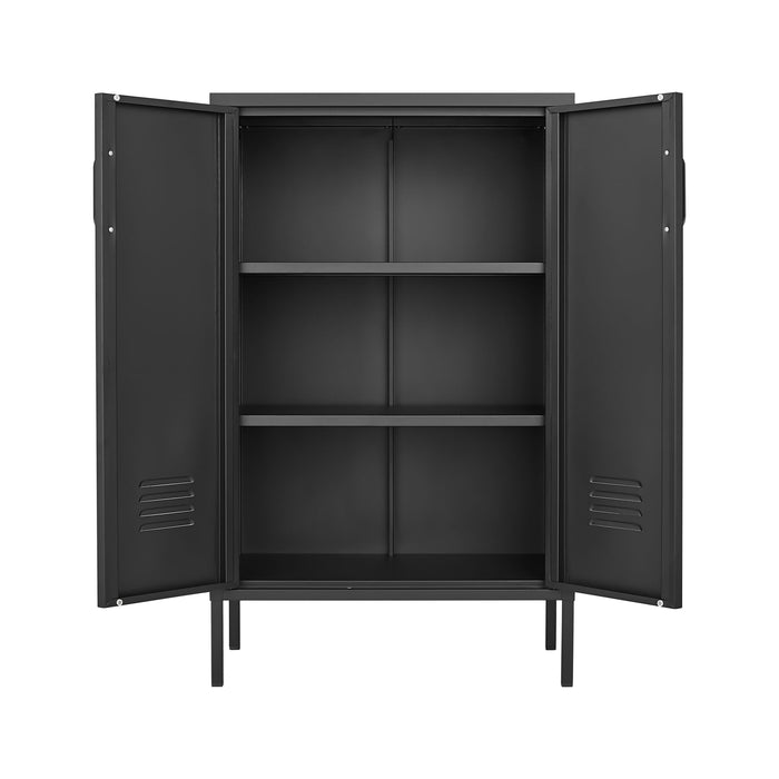 Suitable For Steel Storage Cabinets In Living Rooms, Kitchens, And Bedrooms, 2 Door Miscellaneous Storage Cabinet, Garage Tool Storage Cabinet, And Office File Cabinet 2 Movable Partitions