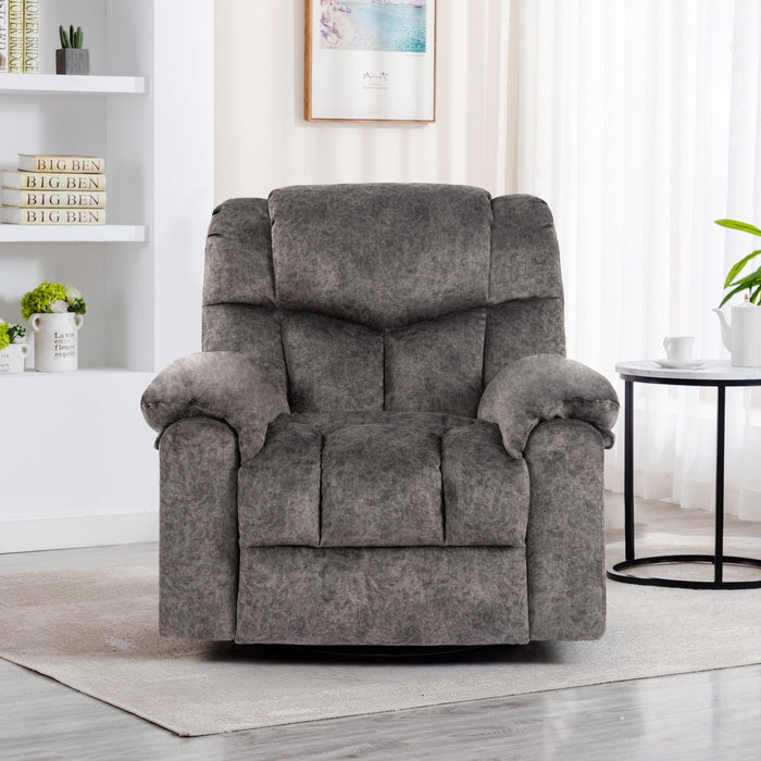 Swivel And Rocking Recliner Chair With Massage And Heating