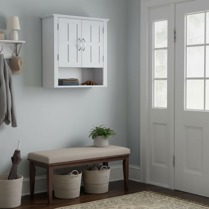 Multi Functional Wall Mounted Cabinet With Adjustable Shelves For Bathroom