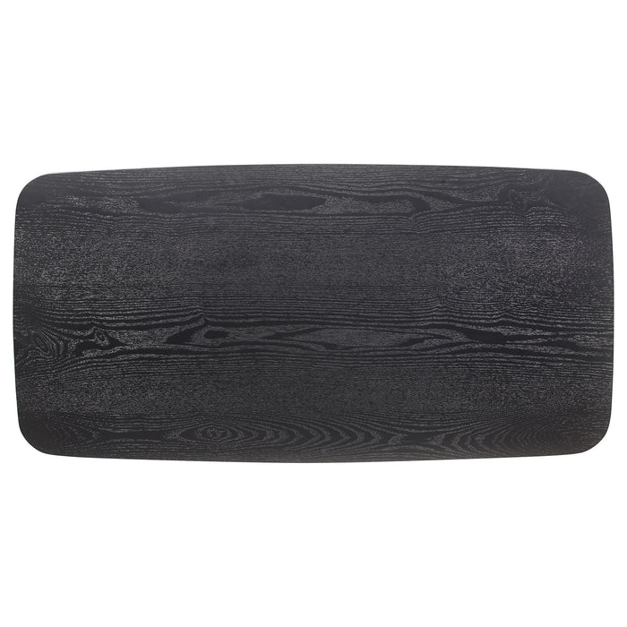 Bivens - 3 Piece Rectangular Coffee Table Set - Black