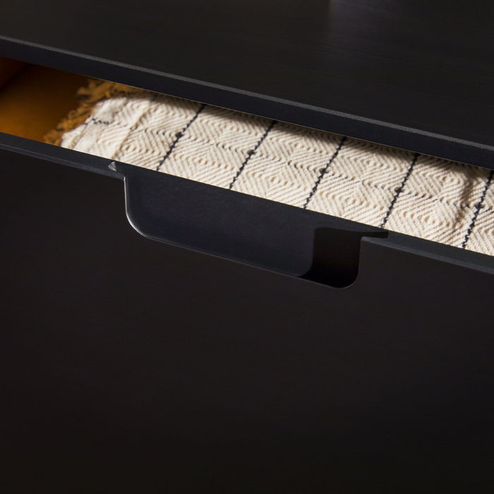 Modern 3 Drawer Dresser - Black