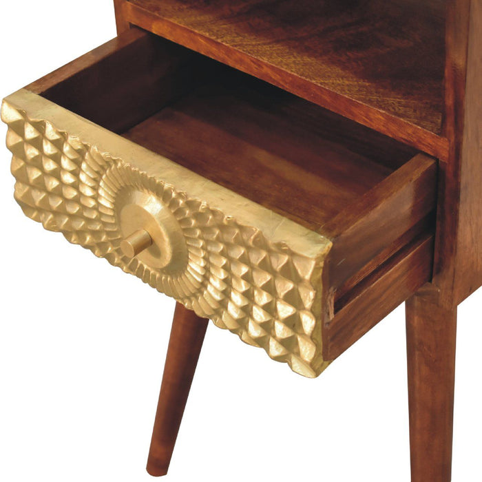 Eden - Mini Nightstand - Chestnut