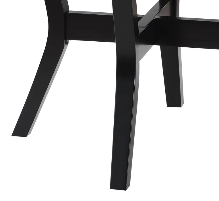 Kusa - 5 Piece Pack Dining Set With Engineering Stone Top - Black