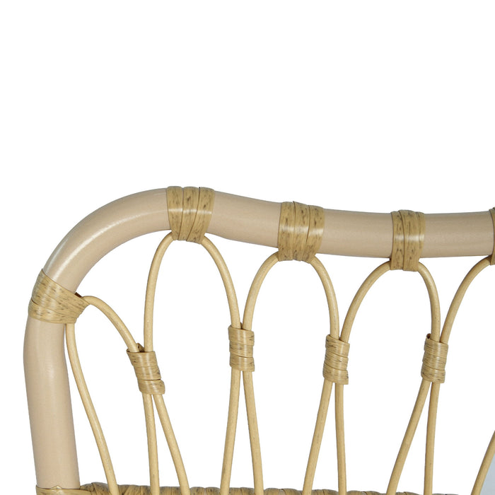 Outdoor Wicker Patio Dining Chairs Set With Durable Frame And Rattan Weave