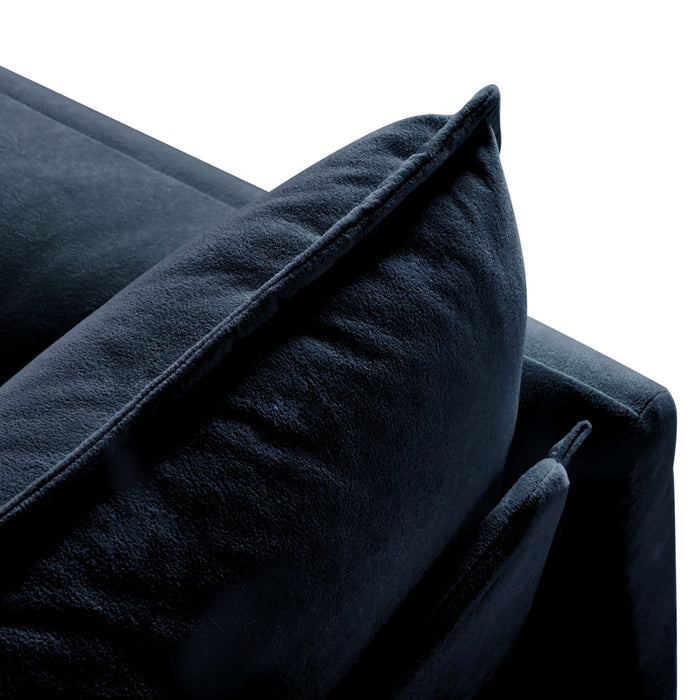 Modern Oversized Deep Seat Sectional Sofa With Pillows