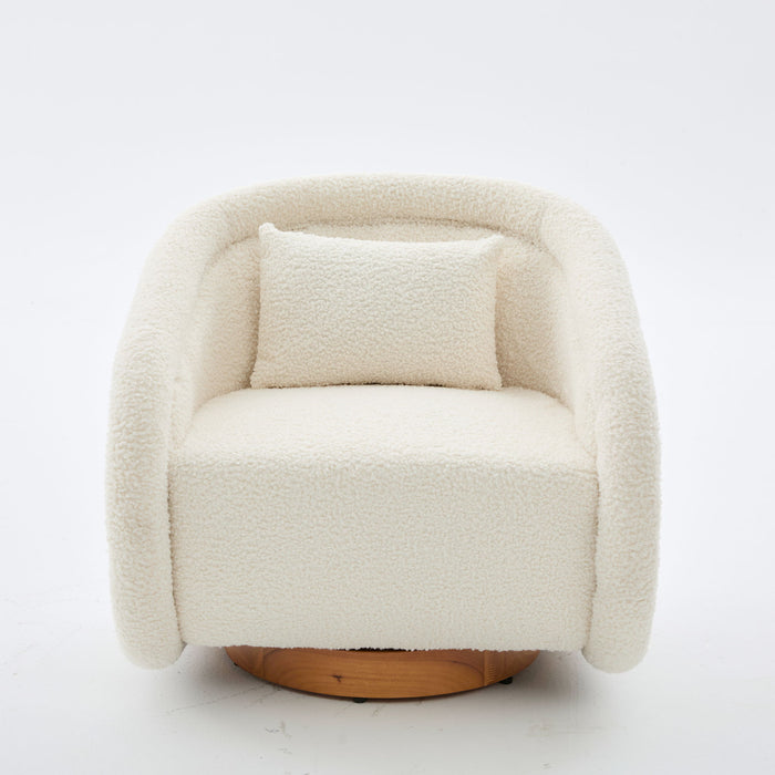 Swivel Accent Chair With 360 Degree Rotating