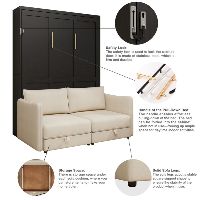 Murphy Bed, Wall Bed With Sofa