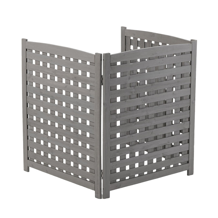 3 Panel Outdoor Air Conditioner Fence Screen