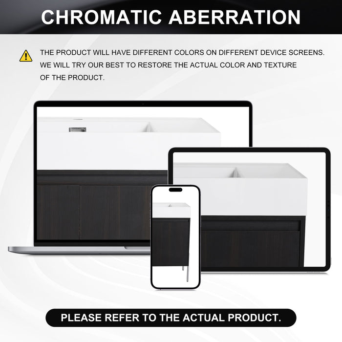 Freestanding Bathroom Vanity With Resin Sink And Storage Cabinet