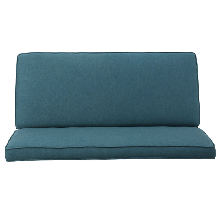 Contemporary Loveseat With Upholstered Fabric And Birch Wood Legs