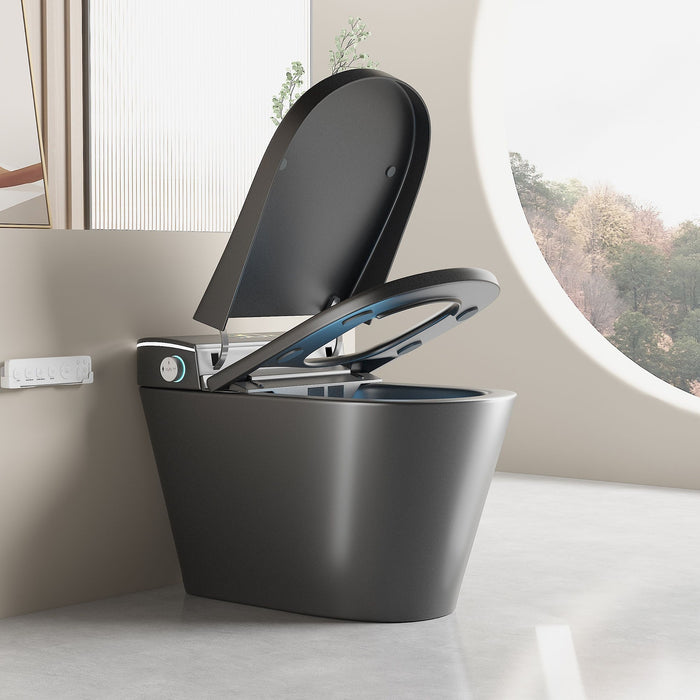 Smart Bidet Toilet With Auto Open / Close Seat, Warm Water Wash, Heated Seat, And Wireless Remote Control