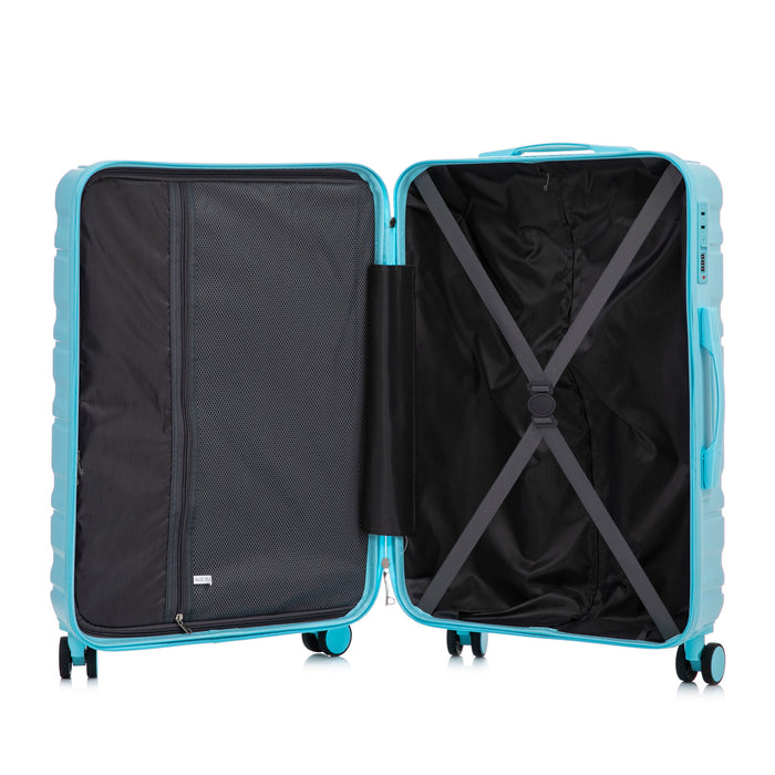Tourist 3 Piece Luggage Set, Combination Lock, Durable Hard Shell With 360° Silent Wheels