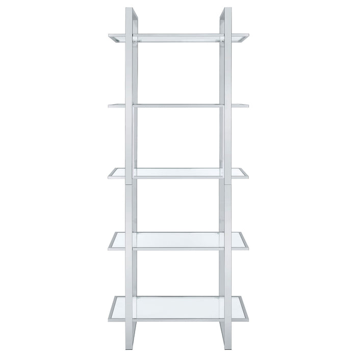 Colfax - 5 Shelf Bookshelf - Clear