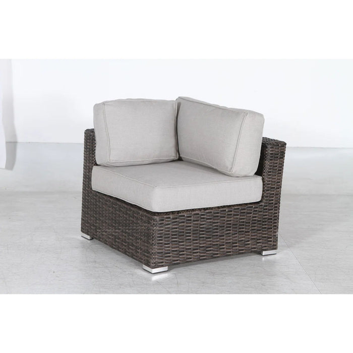 Outdoor Wicker Conversation Set With Cushions, All Weather