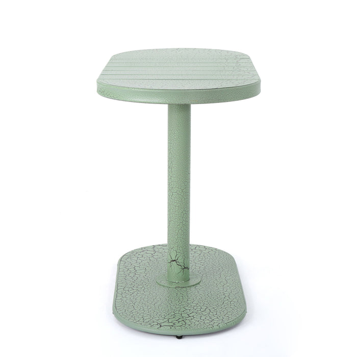 3 Piece Elegant Outdoor Bistro Set With 2 Chairs And Oval Table