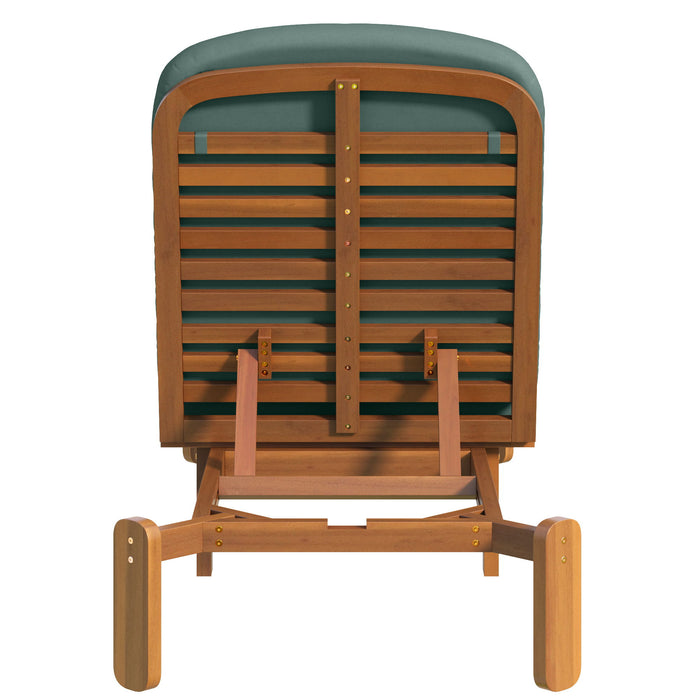Outdoor Chaise Lounge With Adjustable Backrest
