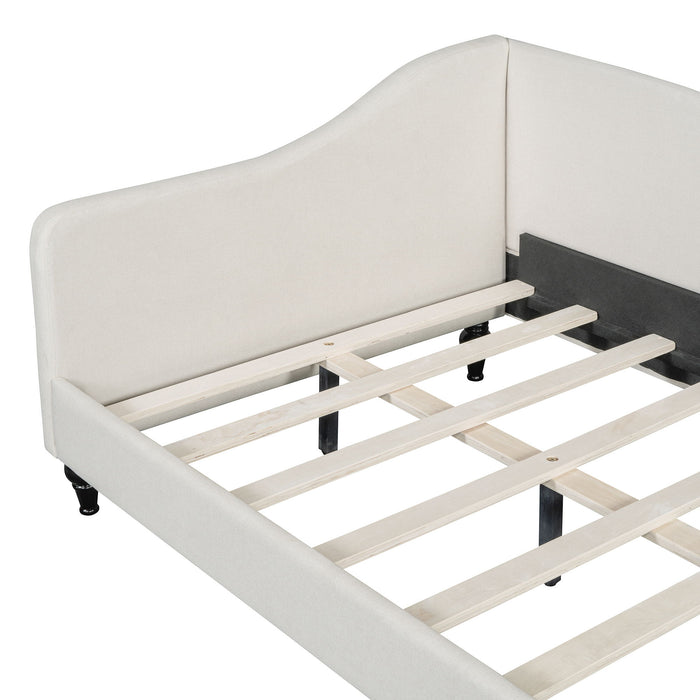 Modern L Shaped Linen Daybed With Legs