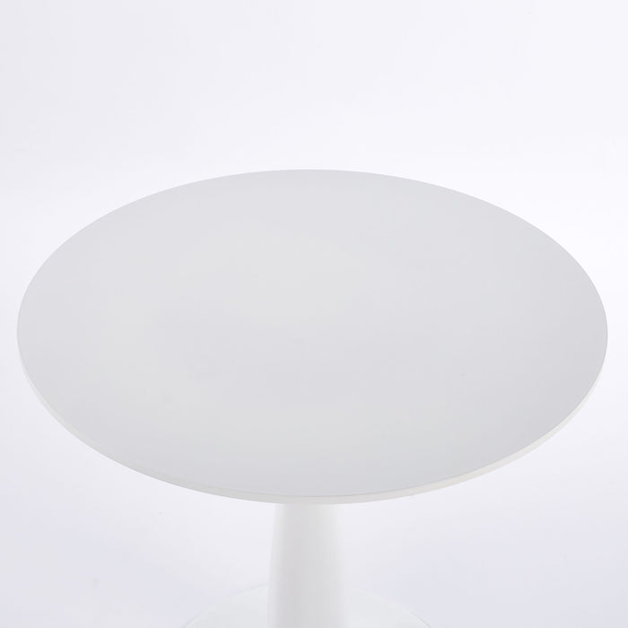 Pedestal Table, Round For Kitchen - White