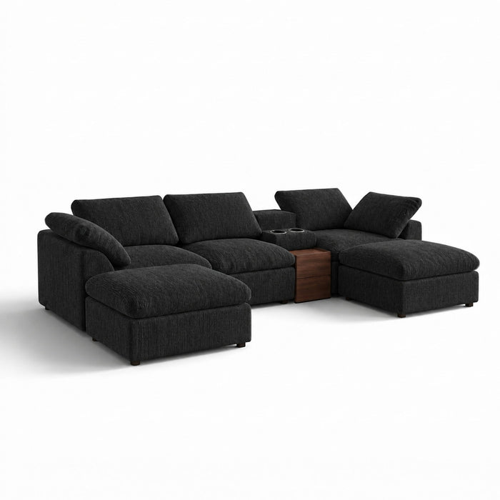 Modular Cloud Couch With Storage Console