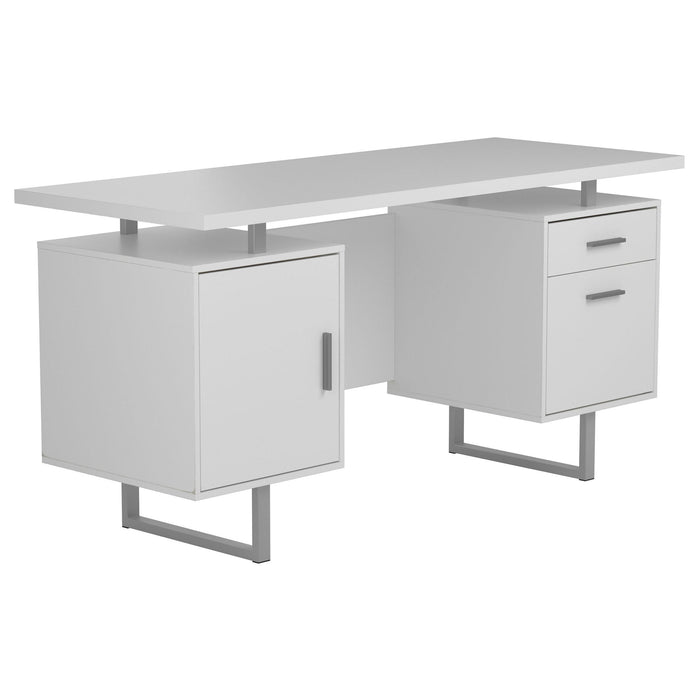 Jensen - 2 Drawer Desk - White