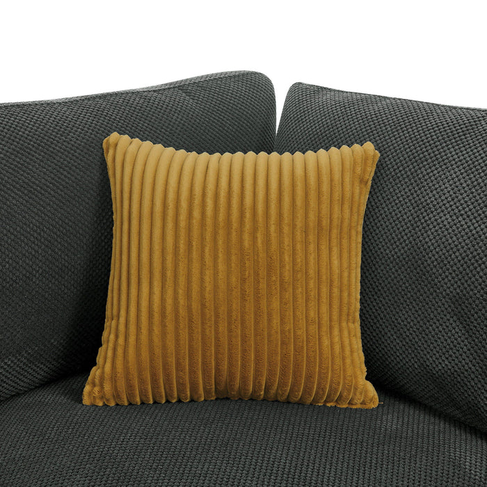 Modular Sectional & Toss Pillows - Dark Gray