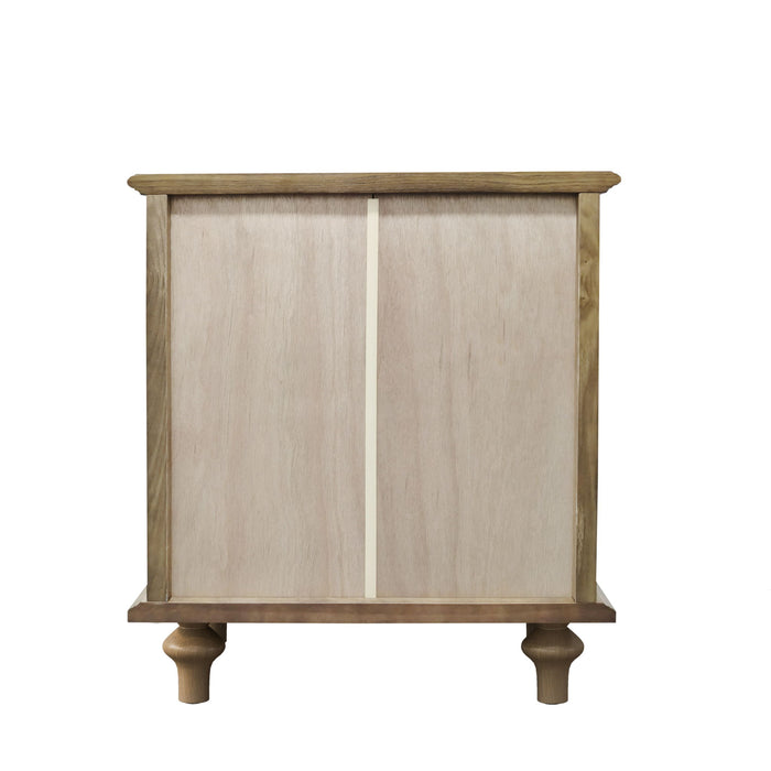 Nightstands With 4 Drawer, Storage End Table With Hidden Pull Out Shelf