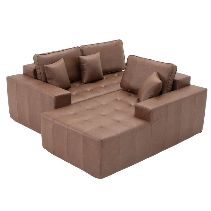 L - Shaped Corner Chaise Sofa Bed