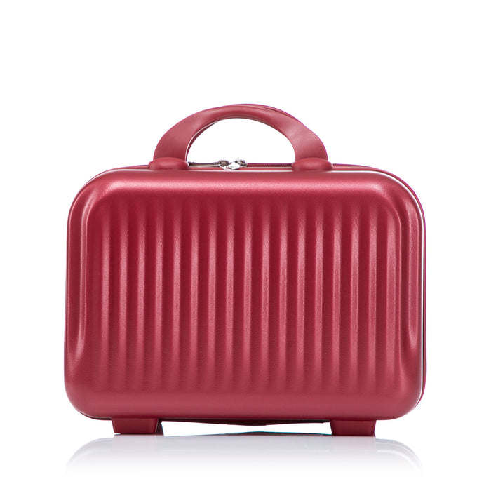 Luggage Set With Cosmetic Case, Combination Lock, Front Opening Design