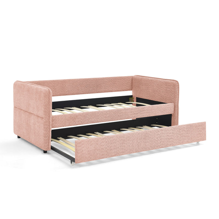 Upholstered Daybed With Pop Up Trundle
