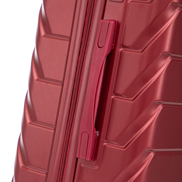 Hard Shell Luggage With Scratch Resistant Surface, 4 Wheels, Combination Lock & Side Hooks