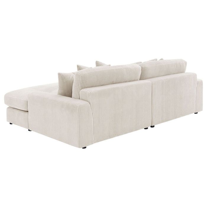 Upton - Reversible Sectional Sofa With Oversized Chaise - Sand