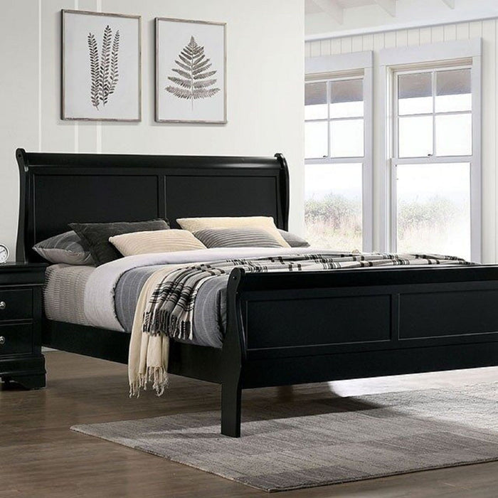 Louis Phillipe Sleigh Bed