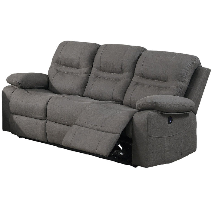 Modern Contemporary Power Reclining Sofa With USB Port