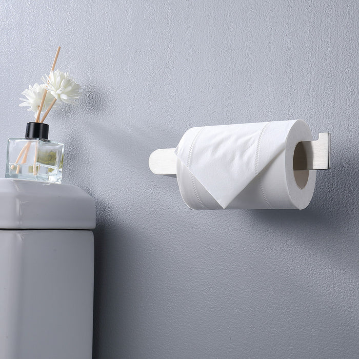 4 Pieces Bathroom Hardware Set Single Towel Bar, Towel Holder, Toilet Paper Holder