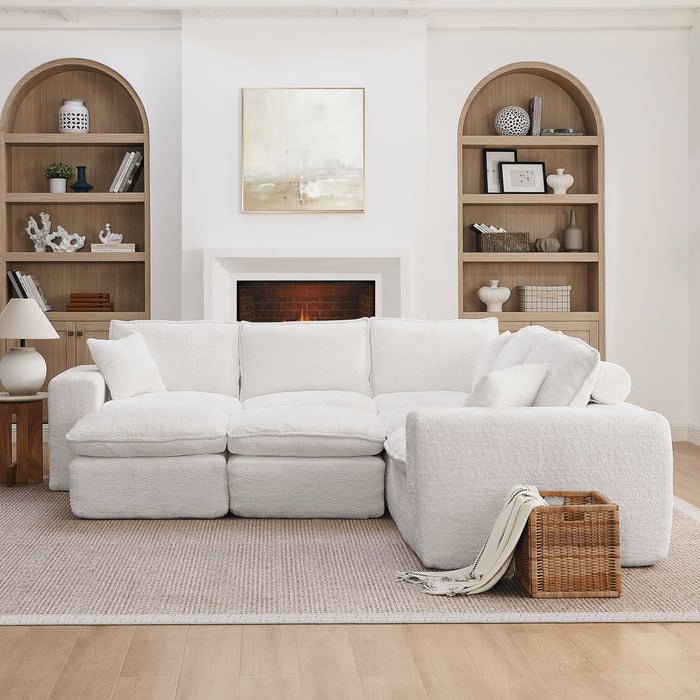 Sectional Sofa With Moveable Ottoman