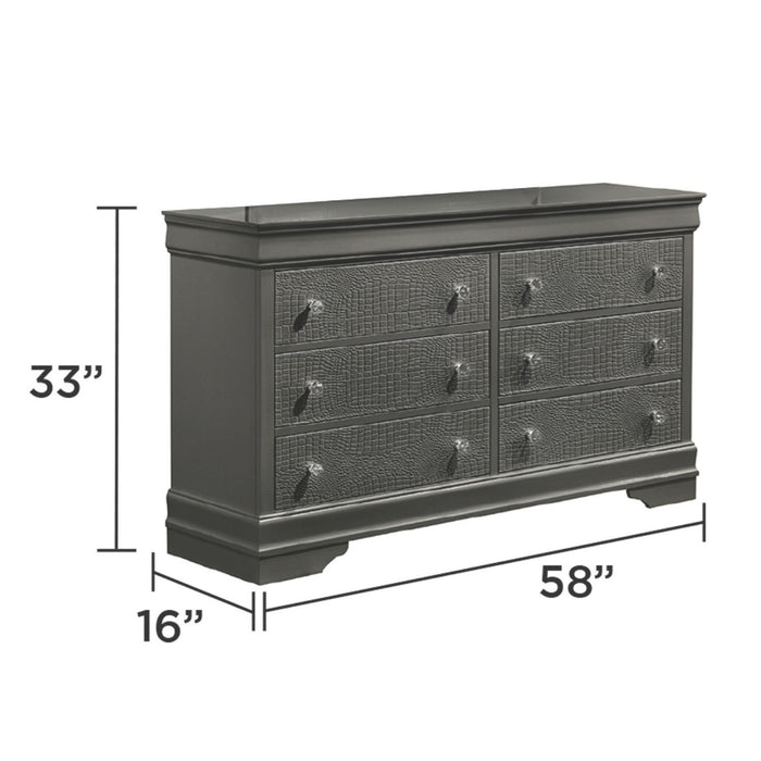 Blaze - Modern 6 Drawer Dresser