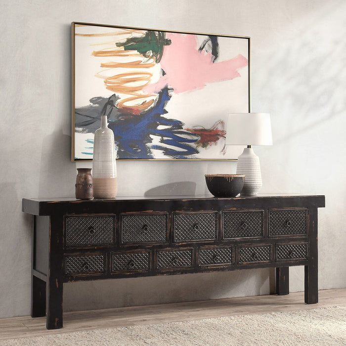 Lahey - 11 Drawer Console Table