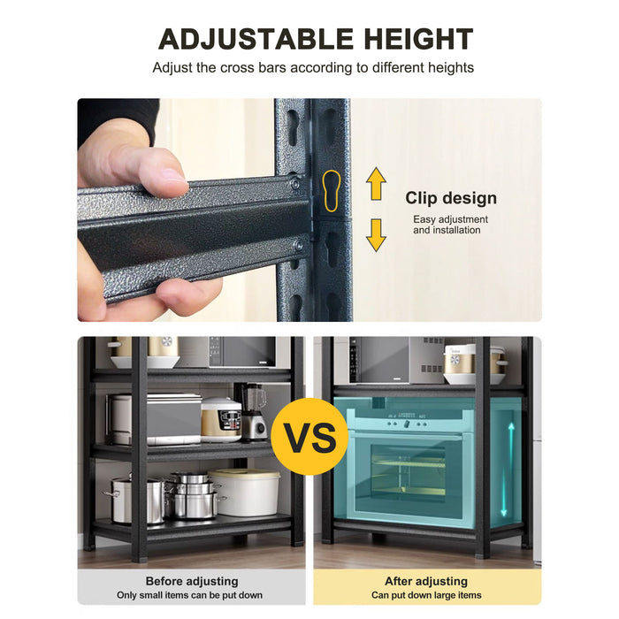 Tall Storage Shelf, Adjustable Height Storage Rack