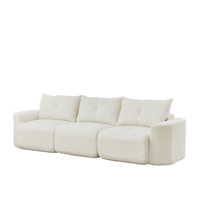 3 Seater With Thickened Armrests Sofa For Living Room