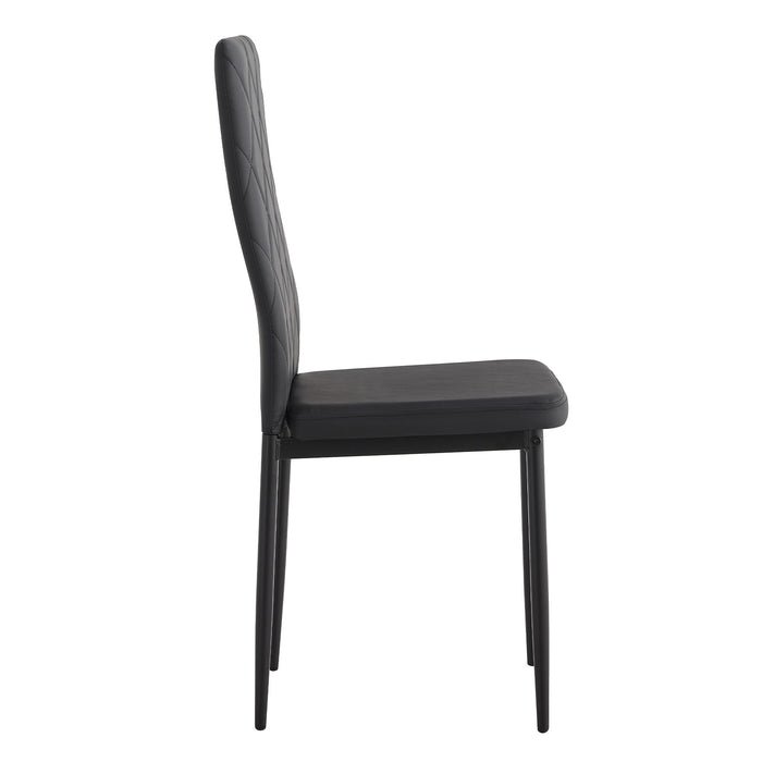 Modern Dining Chair With Diamond Design