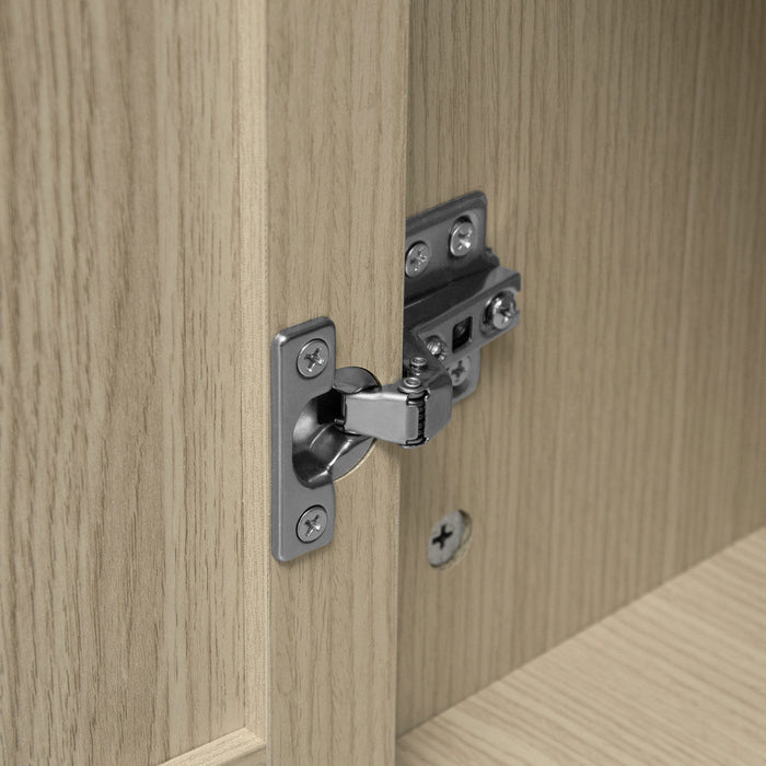 Rattan 2 Door Cabinet, Suitable For Bedroom - Natural