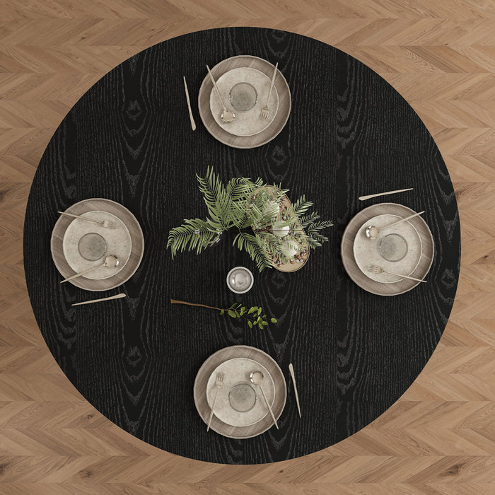 Round Dining Table With Strip Base