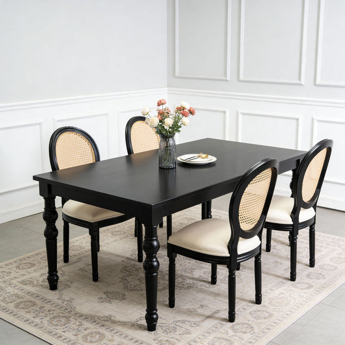French Country Dining Chairs With Round Back (Set of 2)