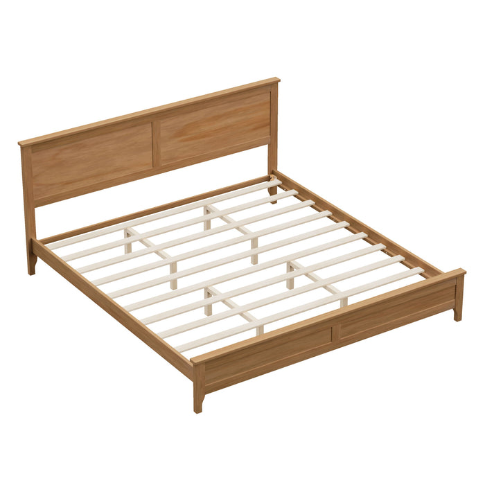 Modern Solid Wood Platform Bed