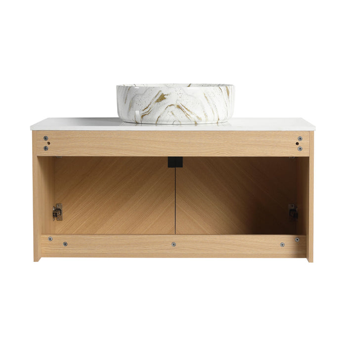 Wall Mounted Bathroom Vanity & Art Sink