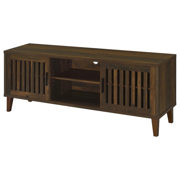 Jenine - 2 Door 60" TV Stand - Brown